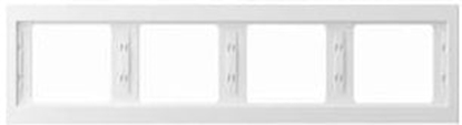 Attēls no Hager Ramka poczwórna BERKER biaa 13837009