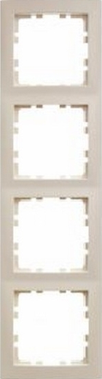 Picture of Hager Ramka poczwórna BERKER kremowa - 5310148982