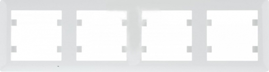 Изображение Hager Ramka poczwórna LUMINA 2 biaa - WL5240