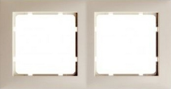 Изображение Hager Ramka podwójna BERKER kremowa - 5310128982