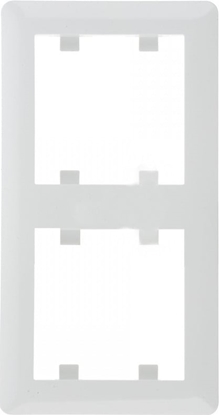 Attēls no Hager Ramka podwójna pionowa Lumina 2 biaa (WL5120)