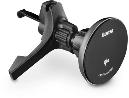 Изображение HAMA UCHWYT SAMOCHODOWY INDUKCYJNY Qi2 FAST CHARGE 15W, CZARNA