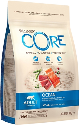 Изображение Happy Cat Core Ocean Salmon karma sucha dla dorosych kotów, oso i tuczyk, 300g