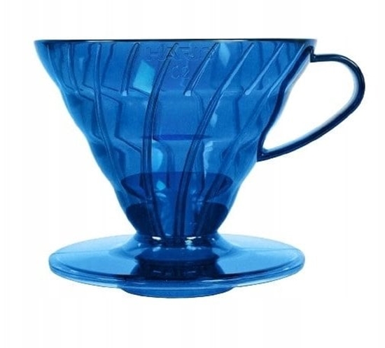 Изображение Hario Plastikowy Drip V60-02 Ocean Blue - Niebieski