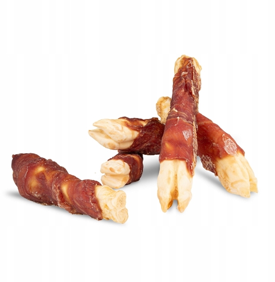 Picture of Hau&Miau Puzzo Snack, przysmak dla psa, owcze apki owinite kaczk, 250g