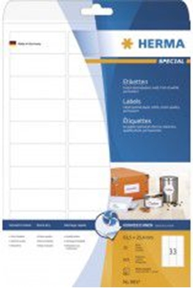 Picture of Herma Inkjet-Etiketten A4 weiß 63,5x25,4 mm Papier  825 St.