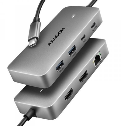 Picture of I/O HUB USB-C 3P HDMI DP/0.15M HMC-CUB83X2 AXAGON