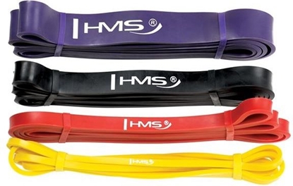 Attēls no HMS Powerband GU05 róne poziomy oporu w zestawie wielokolorowy 4 szt.