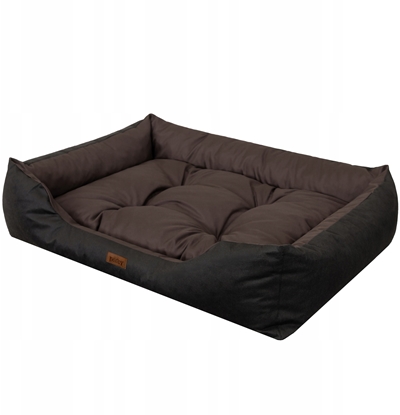 Изображение Hobbydog LEGOWISKO PUFFY OXFORD BRZOWO - CZARNE