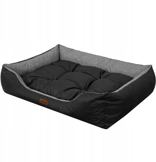 Изображение Hobbydog R3 LEGOWISKO PUFFY EKOSIDE GRAFIT CZARNY MATERAC