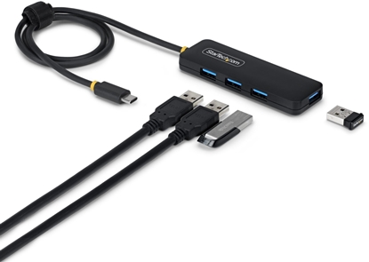 Picture of HUB USB StarTech 4-Port USB-C Hub USB 3.0 5Gbps mini rozdzielacz USB zasilany z magistrali z kablem 61cm USB-C do 4x USB-A Splitter