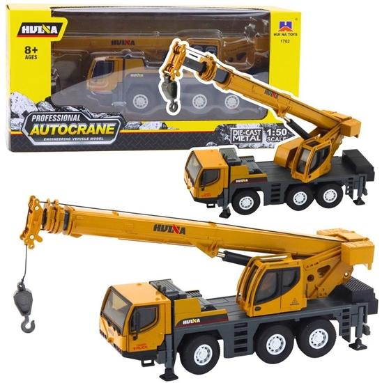 Picture of HUINA Dwig Autokrane Pojazd Budowlany Ruchome Elementy Metalowy 1:50 EDUKAMP