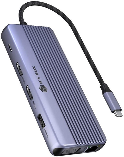 Picture of Icy Box IB-DK4062-CPD Vadu USB 3.2 Gen 1 (3.1 Gen 1) Type-C Antracīts