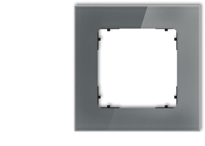 Attēls no ICON Ramka uniwersalna pojedyncza kwadratowa - efekt szka (ramka: grafitowa spód: czarny) 28-12-IRSK-1