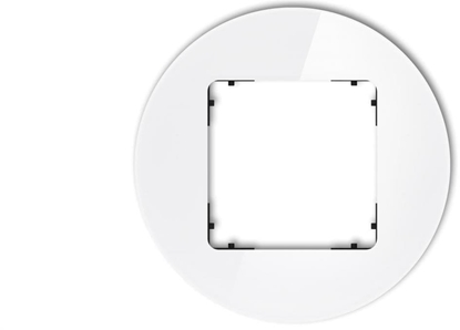 Attēls no ICON Ramka uniwersalna pojedyncza okrga - efekt szka (ramka: biaa spód: czarny) 0-12-IRSO-1