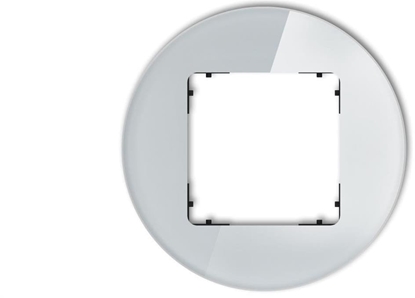 Attēls no ICON Ramka uniwersalna pojedyncza okrga - efekt szka (ramka: szara spód: czarny) 15-12-IRSO-1