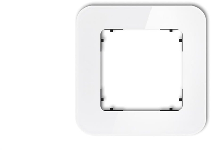 Attēls no ICON Ramka uniwersalna pojedyncza zaokrglona - efekt szka (ramka: biaa spód: czarny) 0-12-IRSZ-1