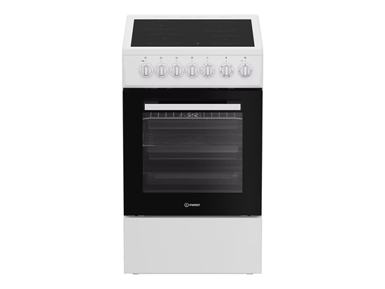 Picture of Indesit IS5V5GSW/P Cooker, Freestanding, Electric, Width 50cm, White | INDESIT Cooker | IS5V5GSW/P