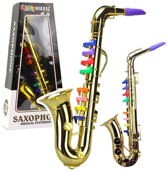 Picture of Instrument Muzyczny Dla Dzieci Saksofon Zabawkowy Zoty LEAN Toys