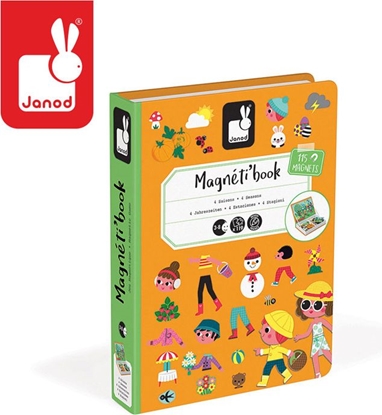 Attēls no Janod Magnetyczna ukadanka 4 pory roku Magnetibook kolekcja 2018