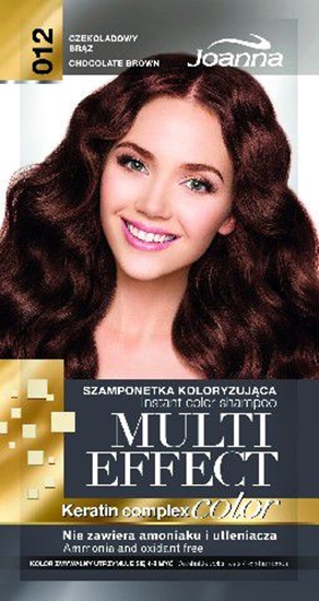 Picture of Joanna Multi Effect Color Keratin Complex Szamponetka 12 Czekoladowy Brz 35 g