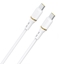 Изображение Dudao 1M 60W liquid silicone data cable C to C White