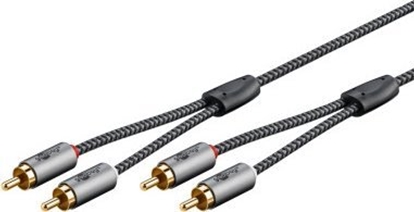 Изображение Kabel Goobay RCA (Cinch) x2 - RCA (Cinch) x2 1 m szary (65292)