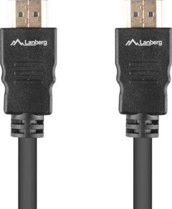 Изображение Kabel Lanberg HDMI - HDMI 1m czarny (CA-HDMI-15CC-0010-BK)