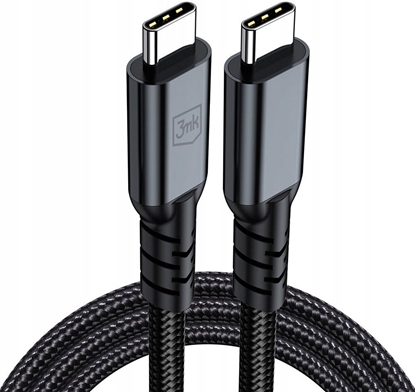 Picture of Kabel USB 3MK USB-C - USB-C 1 m Czarny (5903108682008)