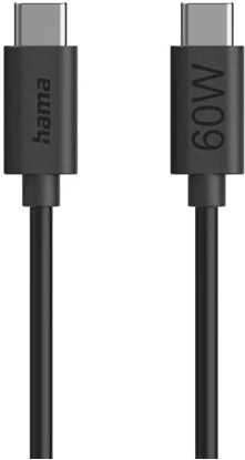 Изображение Kabel USB Hama KABEL USB-C - USB-C ENTRY LEVEL 60W 1,2M, CZARNY