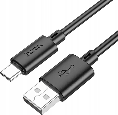 Attēls no Kabel USB Hoco USB-A - USB-C 1 m Czarny (X88Ac black)