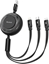 Изображение Kabel USB Mcdodo USB-A - USB-C + micro-B + Lightning 1.2 m Czarny (CA-3570)