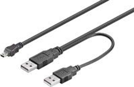 Picture of Kabel USB MicroConnect USB-A - 0.6 m Czarny (USBAAB06)