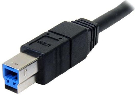 Picture of Kabel USB StarTech USB-A - USB-B 3 m Niebieski (USB3SAB3MBK)