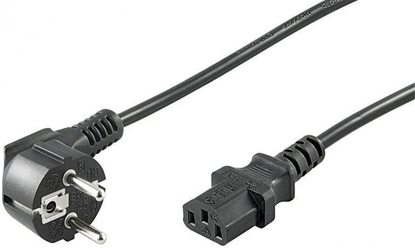 Picture of Kabel zasilajcy Goobay Przewód zasilajcy Schuko type F CEE 7/7 IEC C13 3m czarny (95142)