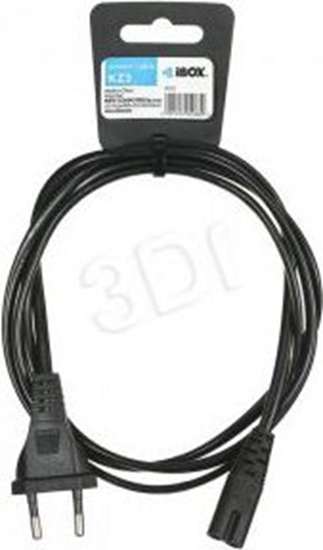 Picture of Kabel zasilajcy iBOX KABEL ZASILAJCY EURO 2-PIN AUDIO-RTV VDE 3X0,75MM (IKZ3)