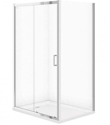 Attēls no KABINA PRYSZNICOWA PRZESUWNA IVA 120X90X185 SZKO TRANSPARENTNE