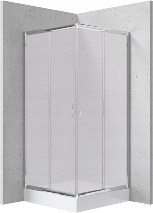 Изображение Kabina prysznicowa z brodzikiem kwadratowa 90 cm