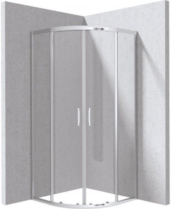 Изображение Kabina prysznicowa z brodzikiem póokrga 80 cm