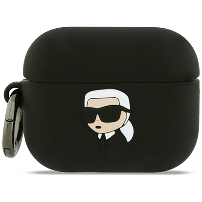 Изображение Karl Lagerfeld 3D Logo NFT Karl Head Silicone Case for Apple AirPods Pro 3