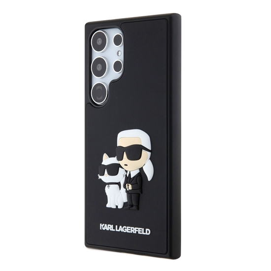 Изображение Karl Lagerfeld 3D Rubber Karl and Choupette Case for Samsung Galaxy S24 Ultra / black