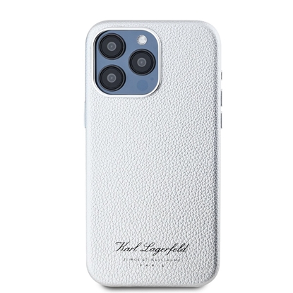Изображение Karl Lagerfeld Grained PU Hotel RSG Case for iPhone 15 Pro Max / Grey