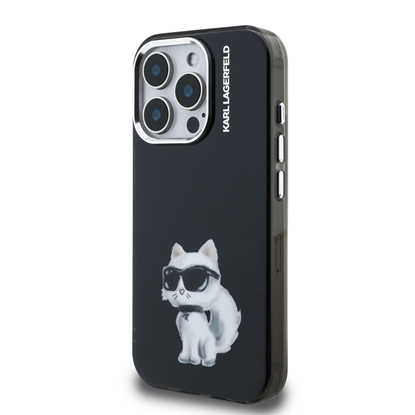 Изображение Karl Lagerfeld IML Aquarelle Choupette Case for iPhone 15 Pro Max / black