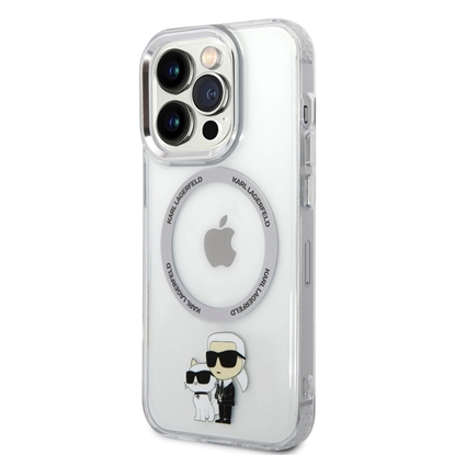 Изображение Karl Lagerfeld IML Karl and Choupette MagSafe Case for iPhone 15 Pro / transparent