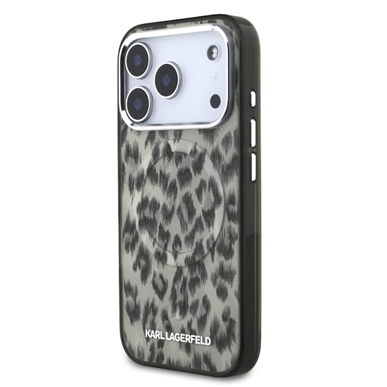 Изображение Karl Lagerfeld IML Leopard MagSafe Case for iPhone 17 Pro / brown