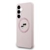 Picture of Karl Lagerfeld Liquid Silicone K&CH Heads MagSafe Case for Samsung Galaxy S25 FE / pink