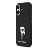 Picture of Karl Lagerfeld Liquid Silicone Metal Ikonik Case for iPhone 17 / Black