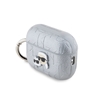 Изображение Karl Lagerfeld PU Embossed Karl and Choupette Heads Case for AirPods Pro 2 / Silver