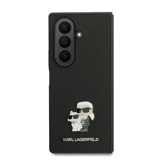 Picture of Karl Lagerfeld PU Saffiano Karl and Choupette Case for Samsung Galaxy Z Fold 7 / black