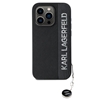 Picture of Karl Lagerfeld PU Saffiano Rhinestone Charm Case for iPhone 15 Pro Max / black